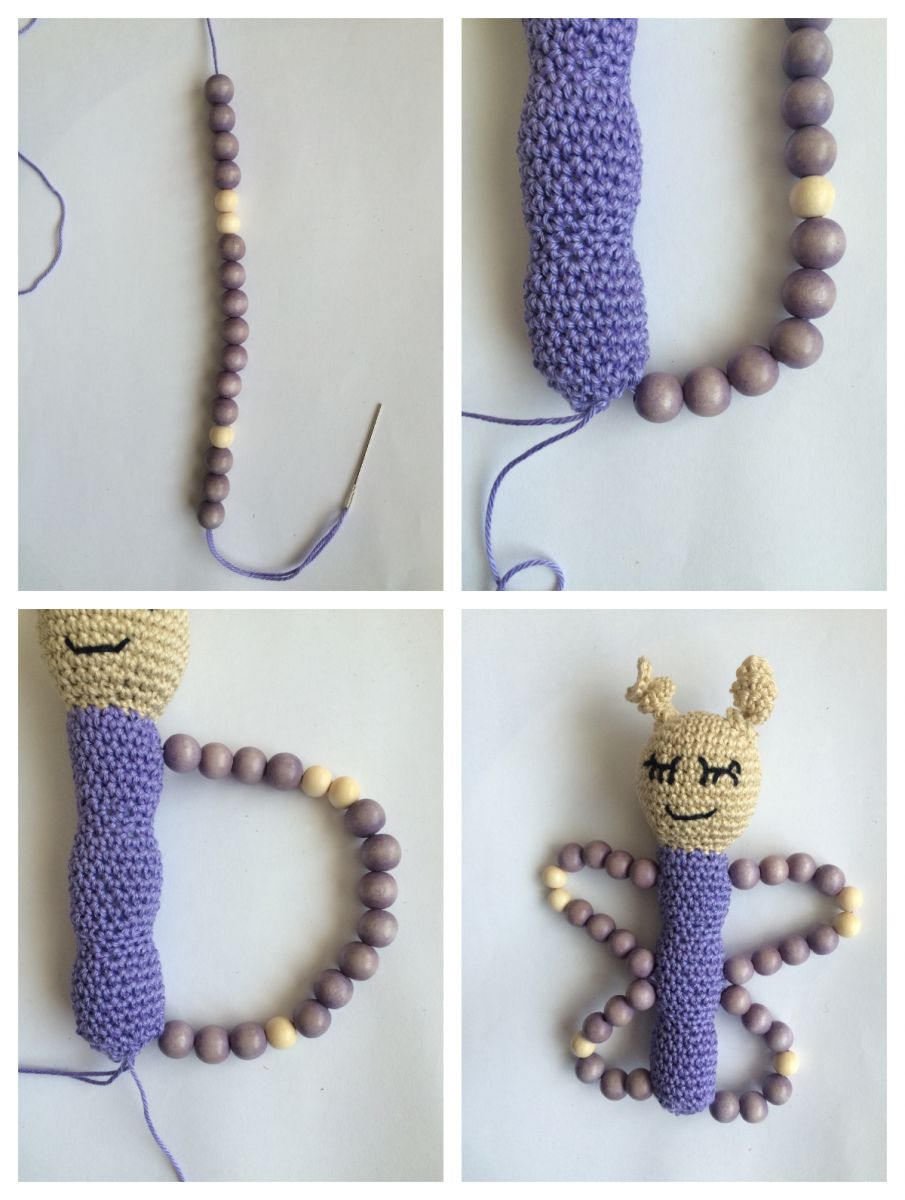 Blog-Inhaltsbild für 'Schmetterlingsgreifringe, kostenlose Häkelanleitung'